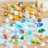 image:imageJOYIN 50PCS GlowintheDark Mini Resin Mini Sea Animals Figurinnes for Aquarium Ornaments DecorationsGlow in The Dark Resin Charms for Kids Cute Garden Accessories Dollhouse DecorMix Animals resin set