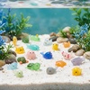 image:imageJOYIN 50PCS GlowintheDark Mini Resin Mini Sea Animals Figurinnes for Aquarium Ornaments DecorationsGlow in The Dark Resin Charms for Kids Cute Garden Accessories Dollhouse DecorGlowintheDark resin set