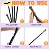 image:imageJOYIN Halloween Staff Elegant Vintage Gold Walking Cane Prop Stick Kids Women Men Costume Party Halloween Cane for Costume Vampire Dress Up Parties
