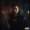 image:imageJOYIN Halloween Staff Elegant Vintage Gold Walking Cane Prop Stick Kids Women Men Costume Party Halloween Cane for Costume Vampire Dress Up Parties