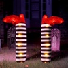 image:imageJOYIN 2 Pcs 21 Halloween Decorations Outdoor Witch Legs Yard Stakes Witch Halloween Graveyard Lawn Yard Prop and Patio DecorationsWhite BlackWitch Legs with light set