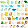 image:imageJOYIN 50PCS GlowintheDark Mini Resin Mini Sea Animals Figurinnes for Aquarium Ornaments DecorationsGlow in The Dark Resin Charms for Kids Cute Garden Accessories Dollhouse DecorMix Animals resin set