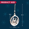 image:imageJOIEDOMI 12 Pcs Wooden Hanging Ornaments Christmas Reindeer Wooden Ornaments for IndoorOutdoor Holidays Party Decoration Tree Ornaments Events and Christmas