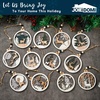 image:imageJOIEDOMI 12 Pcs Wooden Hanging Ornaments Christmas Reindeer Wooden Ornaments for IndoorOutdoor Holidays Party Decoration Tree Ornaments Events and Christmas