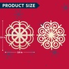 image:imageJOIEDOMI 36 Pcs Christmas Snowflake Wooden Ornaments Xmas Unfinished Wood Snowflake Cutouts DIY Ornaments for Crafts Christmas Tree Hanging Decoration Indoor Holidays Rustic Embellishments