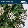 image:imageJOIEDOMI 36 Pcs Christmas Snowflake Wooden Ornaments Xmas Unfinished Wood Snowflake Cutouts DIY Ornaments for Crafts Christmas Tree Hanging Decoration Indoor Holidays Rustic Embellishments