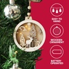 image:imageJOIEDOMI 4 Pcs LED Wooden Christmas Ornaments  Hanging Reindeer for IndoorOutdoor Holidays Party Decoration Tree Events and Christmas