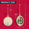 image:imageJOIEDOMI 4 Pcs LED Wooden Christmas Ornaments  Hanging Reindeer for IndoorOutdoor Holidays Party Decoration Tree Events and Christmas