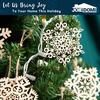 image:imageJOIEDOMI 60pcs Christmas Wooden Snowflake Hanging Ornaments Snowflakes Christmas Ornaments for Holidays Christmas Tree Decoration Christmas Party Holiday Decor