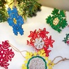 image:imageJOIEDOMI 96 Pcs Christmas Snowflake Decorations Ornaments Snowflakes Wood Slices Party Favors Blank Unfinished Wooden Xmas Hanging DIY Ornaments Christmas Tree Decorations Indoor Crafts