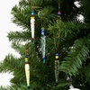 image:imageJOYIN 12Pcs Colorful Christmas Icicle Glass Ornaments Christmas Tree Decorations in 12 Different Designs 3537 Xmas Tree Hanging Decorations