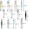 image:imageJOYIN 12Pcs Colorful Christmas Icicle Glass Ornaments Christmas Tree Decorations in 12 Different Designs 3537 Xmas Tree Hanging Decorations