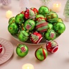 image:imageJOYIN 30 Pcs Christmas Tree Ornaments Decorations Balls 236 Red and Green Glittering Christmas Hanging Balls Tree Decor Ornaments Shatterproof Xmas Indoor Decor for Wreath Holidays