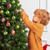 image:imageJOYIN 30 Pcs Christmas Tree Ornaments Decorations Balls 236 Red and Green Glittering Christmas Hanging Balls Tree Decor Ornaments Shatterproof Xmas Indoor Decor for Wreath Holidays