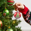 image:imageJOYIN 30 Pcs Christmas Tree Ornaments Decorations Balls 236 Red and Green Glittering Christmas Hanging Balls Tree Decor Ornaments Shatterproof Xmas Indoor Decor for Wreath Holidays