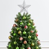 image:imageJOYIN 30 Pcs Christmas Tree Ornaments Decorations Balls 236 Red and Green Glittering Christmas Hanging Balls Tree Decor Ornaments Shatterproof Xmas Indoor Decor for Wreath Holidays