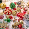 image:imageJOYIN 82 Pcs Assorted Christmas Ornaments Ball Set 315 Red Gold Green Deluxe Tree Hanging Christmas Ornaments Xmas Shatterproof Indoor Decorations for Tree Holidays Party Wedding Decor Events