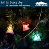 image:imageJOYIN Christmas Set of 12Pcs Spun Angel Ornament Clear Angel Hanging Ornaments with LED Lights for Christmas Tree Decorations Xmas Party Favor