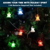 image:imageJOYIN Christmas Set of 12Pcs Spun Angel Ornament Clear Angel Hanging Ornaments with LED Lights for Christmas Tree Decorations Xmas Party Favor