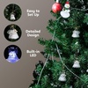 image:imageJOYIN Christmas Set of 12Pcs Spun Angel Ornament Clear Angel Hanging Ornaments with LED Lights for Christmas Tree Decorations Xmas Party Favor