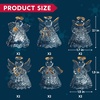 image:imageJOYIN Christmas Set of 12Pcs Spun Angel Ornament Clear Angel Hanging Ornaments with LED Lights for Christmas Tree Decorations Xmas Party Favor