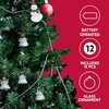 image:imageJOYIN Christmas Set of 12Pcs Spun Angel Ornament Clear Angel Hanging Ornaments with LED Lights for Christmas Tree Decorations Xmas Party Favor