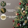 image:imageJoiedomi 24 Pcs Christmas Tree Berry Stem Silver Decorative Bead Sticks Glittery Twigs Picks Branches for Christmas Tree Small Vase Holiday Wedding Party 17 Inches SilverGold