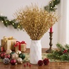 image:imageJoiedomi 24 Pcs Christmas Tree Berry Stem Silver Decorative Bead Sticks Glittery Twigs Picks Branches for Christmas Tree Small Vase Holiday Wedding Party 17 Inches SilverChampagne