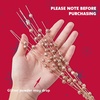 image:imageJoiedomi 24 Pcs Christmas Tree Berry Stem Silver Decorative Bead Sticks Glittery Twigs Picks Branches for Christmas Tree Small Vase Holiday Wedding Party 17 Inches SilverRose Gold