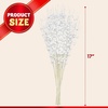 image:imageJoiedomi 24 Pcs Christmas Tree Berry Stem Silver Decorative Bead Sticks Glittery Twigs Picks Branches for Christmas Tree Small Vase Holiday Wedding Party 17 Inches SilverWhite