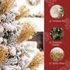 image:imageJoiedomi 24 Pcs Christmas Tree Berry Stem Silver Decorative Bead Sticks Glittery Twigs Picks Branches for Christmas Tree Small Vase Holiday Wedding Party 17 Inches SilverChampagne