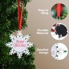 image:imageJoiedomi Christmas Photo Ornament Snowflake Tree Decoration Photo Frame Family Ornaments with Green Gems for Christmas Decorations House warmingsGreen