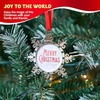 image:imageJoiedomi Christmas Photo Ornament Snowflake Tree Decoration Photo Frame Family Ornaments with Green Gems for Christmas Decorations House warmingsGreen