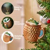 image:imageJoiedomi Mini Christmas Cocktail Moscow Mule Glass Ornament Small Drink Glass Blown Ornaments or Christmas Tree Decoration Funny Adult Beverages Decoration for Xmas Gift Holiday Party FavorMoscow Mule