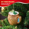 image:imageJoiedomi Mini Christmas Cocktail Moscow Mule Glass Ornament Small Drink Glass Blown Ornaments or Christmas Tree Decoration Funny Adult Beverages Decoration for Xmas Gift Holiday Party FavorMoscow Mule