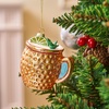 image:imageJoiedomi Mini Christmas Cocktail Moscow Mule Glass Ornament Small Drink Glass Blown Ornaments or Christmas Tree Decoration Funny Adult Beverages Decoration for Xmas Gift Holiday Party FavorMoscow Mule