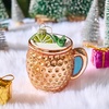 image:imageJoiedomi Mini Christmas Cocktail Moscow Mule Glass Ornament Small Drink Glass Blown Ornaments or Christmas Tree Decoration Funny Adult Beverages Decoration for Xmas Gift Holiday Party FavorMoscow Mule