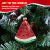 image:imageJoiedomi Watermelon Mini Christmas Ornaments Small Fruit Blown Glass Ornament for Christmas Tree Hanging Outdoor Decorations Indoor Xmas Party Favors Supplies Cute Winter PresentsWatermelon