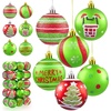 image:imageJOYIN 30 Pcs Christmas Tree Ornaments Decorations Balls 236 Red and Green Glittering Christmas Hanging Balls Tree Decor Ornaments Shatterproof Xmas Indoor Decor for Wreath Holidays
