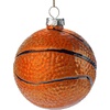 image:imageJoiedomi Christmas Basketball Glass Small Ornament Sports Ball Glass Blown Mini Ornament Boys Sports Decorations for Xmas Gift Holiday Party Favor Indoor DecorationBasketball