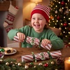 image:imageJOYIN 10 Pack Christmas NoSnap Party Favor Xmas Table Favor Includes Party Hat Jokes amp Gifts Christmas Table Decorations for Holiday Dinner Traditions Party Supplies Stocking Stuffers for KidsCandy Set