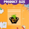 image:imageJOYIN 150 PCS Halloween Cellophane Treat Bags Self Adhesive Clear Cookie and Candy Bags for Kids Trick or Treating Small Goodie Gift Ziplock Bag Bulk for Halloween Party Favors Supplies in 6 Designs