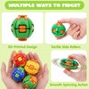 image:imageJOYIN 4 Pack Press to Spin Fidget Spinner Balls HighSpeed Sensory Desk Toys Quiet Pocket Size Stress Relief for Adults Kids Office Classroom Travel