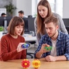 image:imageJOYIN 4 Pack Press to Spin Fidget Spinner Balls HighSpeed Sensory Desk Toys Quiet Pocket Size Stress Relief for Adults Kids Office Classroom Travel