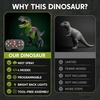 image:imageJOYIN Remote Control Dinosaur Toy for Kids 35 Fog Effect amp LED Lights