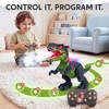image:imageJOYIN Remote Control Dinosaur Toy for Kids 35 Fog Effect amp LED Lights