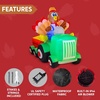 image:imageJoiedomi 8 FT Thanksgiving Inflatable Turkey Driving Car Decoration with Builtin LEDs Blow Up Inflatables for Thanksgiving Party Indoor Outdoor Yard Garden and Lawn Fall