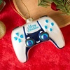 image:imageJoiedomi Mini Christmas White Video Game Controller Glass Small Ornament Blown Gamer Ornament Presents for Tree Hanging Ornaments Party Favor Indoor Christmas Decoration