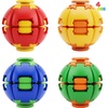 image:imageJOYIN 4 Pack Press to Spin Fidget Spinner Balls HighSpeed Sensory Desk Toys Quiet Pocket Size Stress Relief for Adults Kids Office Classroom Travel