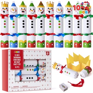 image:imageJOYIN 10 Pack Christmas NoSnap Party Favor Xmas Table Favor Includes Party Hat Jokes amp Gifts Christmas Table Decorations for Holiday Dinner Traditions Party Supplies Stocking Stuffers for KidsSnowman Set